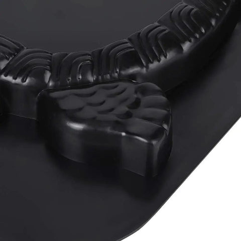Close-up of durable plastic garden stepping stone mold for concrete and cement crafts DIY friendly durable walkway path mold