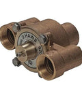 Heavy Duty Emergency Thermostatic Mixing Valve Delivering 31 Gpm Flow Rate With A Slick Wax Thermostat Design For Straight Up Dead On Temperature Control And Super Low Pressure Drop, brass unit with three connecting ports.