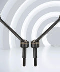 Front And Rear Beefed Up Metal Drive Shafts Upgrade For HPI RS4 Sport 3 1 To 10 RC Car, black metal drive shafts shown