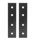 Heavy Duty Aluminum Flat Straight Brace Brackets 4 Hole Connecting Plates Beefed Up Two Pack For Furniture Shelves And Cabinet Repairs