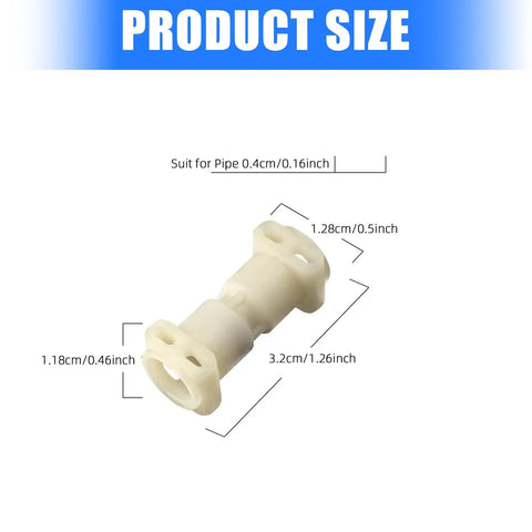 Thermoblock Connector Kit For Coffee Machine With Tube Seal Clamp Rings And Fluid Connection Replacement Parts Made From Plastic That Withstand High Temperature No Tools Needed For Quick Install Improves Current Transmission And Machine Efficiency, 3.2cm size