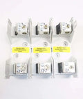 Pro Grade Rock Solid 3 Pole Fuse Holder Offering Hella Durable 100 Amp Rating And 600 Volt Ac Capacity For Heavy Duty Industrial Wiring And Quick Fit Panel Jobs with four fuse slots.