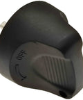 Close-up of 2X Switch Key Replacement Part 1115-500016-00 Direct Fit For Big Joe EP Equipment and Electric Pallet Jacks, black plastic