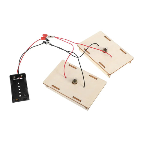 Hands On Stem Circuit Experiment Kit For Interactive Science Projects with series and parallel circuits components displayed.