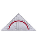 Dope Plastic 45 Degree Ruler And Square Set 90mm Triangle Tools 2 Pack For Geometry Math DIY Classroom And Office Built To Last Beveled Edge Precise Measurements, plastic 45° triangle ruler with mm/cm marks