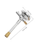 Bunsen Burner With Flame Stabilizer And Gas Adjustment, Zinc Alloy Build For Safe Heating And Sterilization, Camping Ready