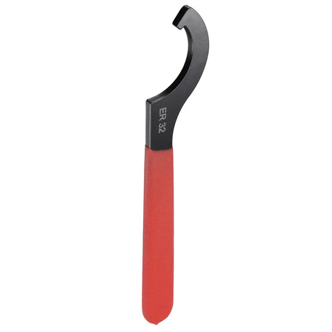 Heavy Duty Workhorse C Hook Spanner Wrench Set For Lathes And Mills Features Beefy Non Slip Red Handle That Easily Tackles ER32 Collet Chuck Nut Crafted From Tough Forged Steel Your New Must Have Shop Rig