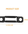 Legit Solid Furniture Connectors And Heavy Duty Hidden Fastener Clip Kit For Seamless Shelf Assembly Black Manganese Steel Panel Joiners size 4.1CM by 1CM