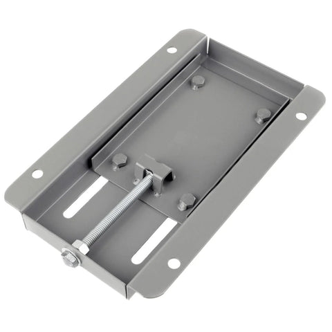 56-frame electric motor base mount with adjustable slide plate, gray metal