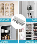 Rannb 2-in stainless steel self-opening door hinge, pack of 4