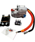 Universal DC Electric AC Compressor With 18cc Displacement And Flexible Voltage Options delivering components for electric vehicles.