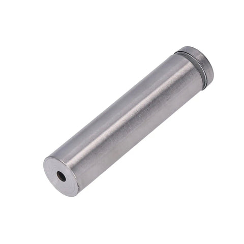 Close view of stainless steel component from 12-Piece Stainless Steel Standoff Screws Kit 19x80mm Advertising Mounting Hardware For Wall Mounting Acrylic Frames Glass Signs And Photo Displays No-Drill Setup With Included Screws Anchors And Nails.