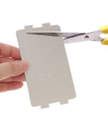Cutting a Six Piece Microwave Mica Sheet Cover For Heat Shield And Insulation, Easy To Cut And Install, Fits Most Ovens And Microwaves