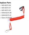 Replacement Kill Switch Lanyard For Outboard Motors Red Safety Tether Cord Fits Yamaha MerCruiser Tohatsu Honda