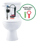 Fix Your Running Toilet Smooth With This 3 Inch Flush Valve Repair Kit Loaded With Heavy Duty Flappers And Gaskets For Straightforward DIY Installations. Flush valve kit installed inside a standard toilet tank.