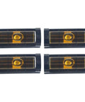 4-Pack for mini Magnetic Level Tool for Refrigerators - Compact Pocket for spirit Level with Base for Appliance Alignment and Installation - Yellow Green 37mm(Yellow) in black and yellow color.