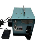 Heavy Duty Electric Crimping Tool 60 Watt Cold Presser with interchangeable dies and foot pedal for electrical projects.