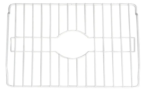Sink Protectors For Kitchen Sink Bottom With White Coating Grate Insert Grid Drying Rack Made Of Steel Small Size 10.5 By 12.5 Inch