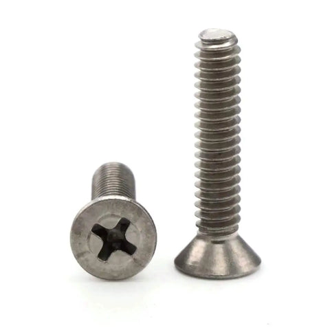 Rock Solid Phillips Flat Head Machine Screws Forged From 18 8 Stainless Steel Boasting 10 32 Threads Plus 1 75 Inch Length Delivered In A Sturdy Pack Of Two Fifty Badass Fasteners Designed For Seamless Flush Mounting Projects Anywhere Today