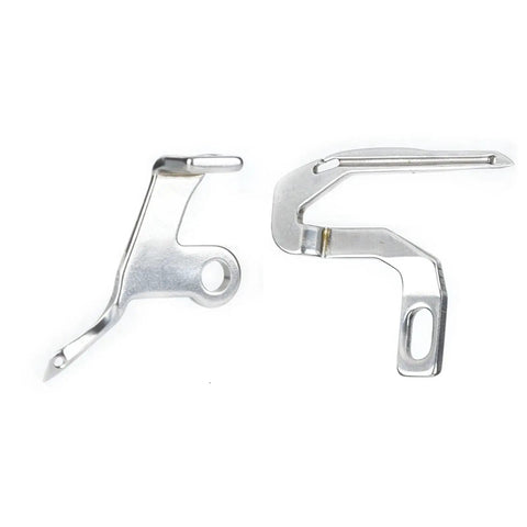 2 Pack Overlock Looper Set For Sewing Machines, Curved Needle, Pro Grade Alloy, Versatile Serger Parts, Fits Multiple Models Like 14HD854, 14U544, 14U554, And More, Precise Alignment For Smooth Durable Stitching, silver upper and lower loopers