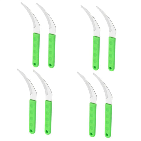 Two Pack Stainless Digger Sickle Garden Tool Set For Weeding And Cutting Vines Small Hand Rake With Easy Grip Handle