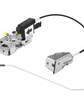 Front Left Door Latch Lock Assembly With Actuator And Cable Rod Kit For 1992 To 1997 Ford Bronco F150 F250 F350 Replacement F4TZ-15219A65-A F4TZ15219A65A, showing full components