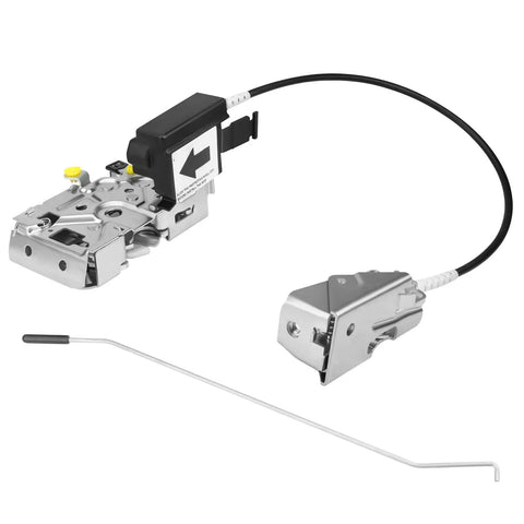 Front Left Door Latch Lock Assembly With Actuator And Cable Rod Kit For 1992 To 1997 Ford Bronco F150 F250 F350 Replacement F4TZ-15219A65-A F4TZ15219A65A, showing full components