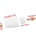 Premium 20-Pack Plasma Cutter Consumables For PT-31 Torch Nozzle Tips Electrodes with shielded cup, tip, swirl ring, and electrode.