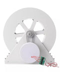 Front view of 50W To 100W Portable Water Turbine Generator With Low Speed Belt Drive Quiet Hydro Power For Off Grid Homes Ponds Rivers And Small Waterways 1-35V Output