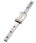 Pro Grade MGN12H Linear Guide Rail Kit with heavy duty carriage showing slide rail and reinforced block for CNC upgrades.