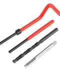 Heavy Duty Stainless Steel Thread Repair Kit M6x075 30 Piece Rethread Tap Set With Coiled Wire Inserts For Fixing Female Threads In Aluminum Alloy Auto Parts Pro Grade DIY Ready Handy Tool Set, with tap, drill and inserter