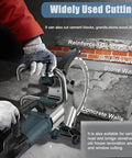 Killer 8800W Brushless Electric Concrete Circular Saw With Smart Water Pump For Totally Dust Free Wall Cutting And Heavy Duty Masonry Grooving Up To 50Cm Built For Tough Job Sites And Zero Dust Hassle cutting through various wall types.