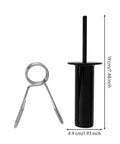 Heavy Duty Weight Stack Pin For Home Gym Selector Fits Smoothly Into Strength Machines Quick Hardware Upgrade Your 150Mm 8-Inch Fitness Gear Style To 2 shown with metal retaining loop and cylindrical handle.