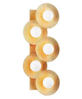 Step Up Your Game With This Swanky 5 Light Wall Sconce In Luxe Gold Hardware For Bathroom Vanity Or Hallway Decor, modern design with five round light cups.