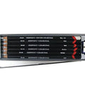 Charcoal Pencils in Metal Tin Six Count with Built In Sharpener, smooth graphite like tone, ideal for sketching and shading.