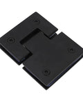 Heavy Duty Stainless Steel Glass Shower Door Hinge Featuring Smooth Operator 180 Degree Swinging Action And Knockout Auto Closing Spring For No Sweat Bathroom Installations, top view.