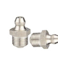 Hydraulic Zerk Grease Nipple Kit Ten Piece Gearhead Grade M12 Straight Thread Fittings showing two steel nipples