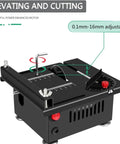 Compact Mini Table Saw For Sharp Wood And Acrylic Cuts Portable Desktop Electric Craft Tool adjustable 0.1mm-16mm cutting.