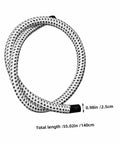 Extended Length PVC Nylon Steam Hose For High Temperature Garment Steamers Replacement Tube coiled with size guide