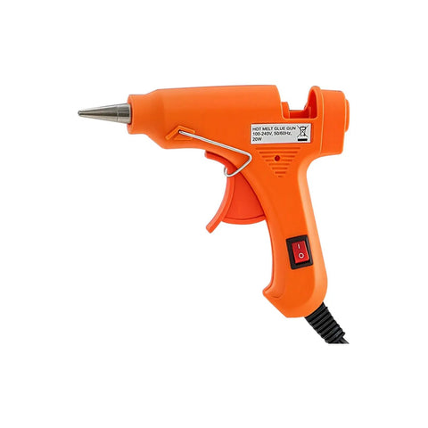 Orange glue gun from Paintless Dent Removal Kit With 60 Pieces Including Dent Lifter Bridge Puller Rubber Hammer Glue Gun And 24 Puller Tabs