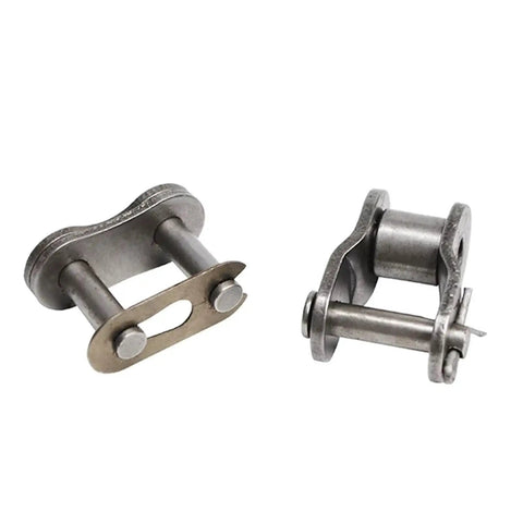 Solid Carbon Steel Roller Chain Connector For Heavy Duty Machinery, 04C 06B 08B 10A 12A 16A 24A, durable chain links.