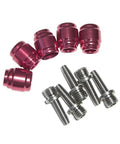 Stealthamajig Disc Brake Hose Fitting Kit For One Brake, red and silver components, stainless steel corrosion resistant.