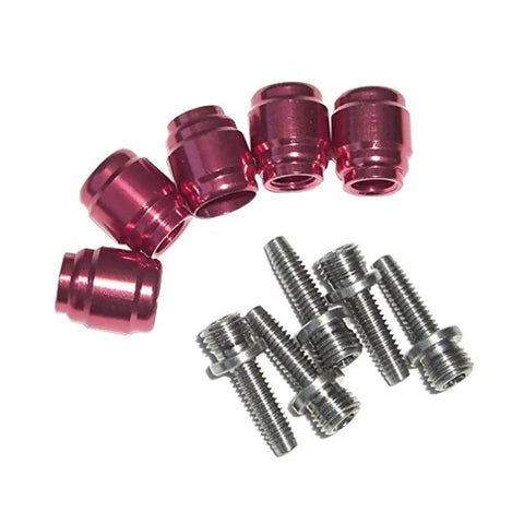 Stealthamajig Disc Brake Hose Fitting Kit For One Brake, red and silver components, stainless steel corrosion resistant.