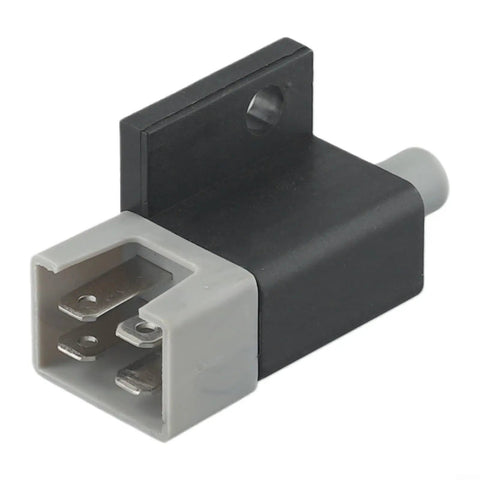 Plastic plunger safety switch for CADET mowers, black and gray, durable direct replacement, fits RZT42 and ZT154 models