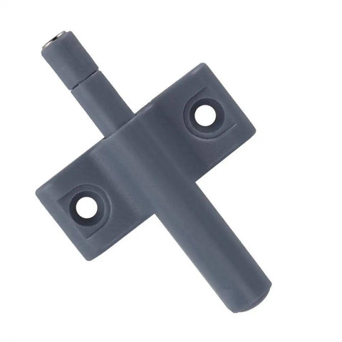 Cabinet Door Damper with Magnetic Tip for Quiet Close and Smooth Soft Close Release Catch, dark gray ABS, top view
