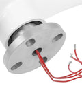 Close-up of wiring for 1200W Wind Turbine Kit For Marine And Home Power 3 Blade Generator System Blue 12V Easy Install