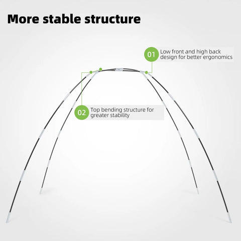 10x7ft Golf Practice Net With Tri Turf Mat And Target All In One Setup frame with stable arch design