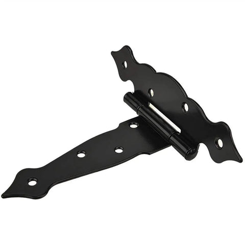 Four Piece Six Inch T Shaped Flower Hinge With Slotted Bearing For Doors Cabinets And Wood Fence Decor Classic Hardware
