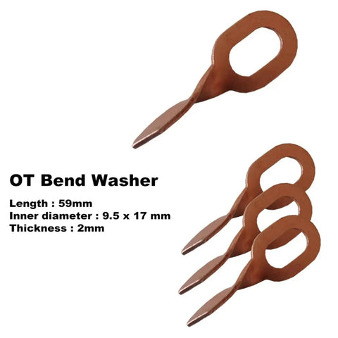 Pro Grade Dent Pulling Washer Kit 100Pc Copper Plated Steel Pad Set For Car Dent Removal, OT Bend Washer details displayed