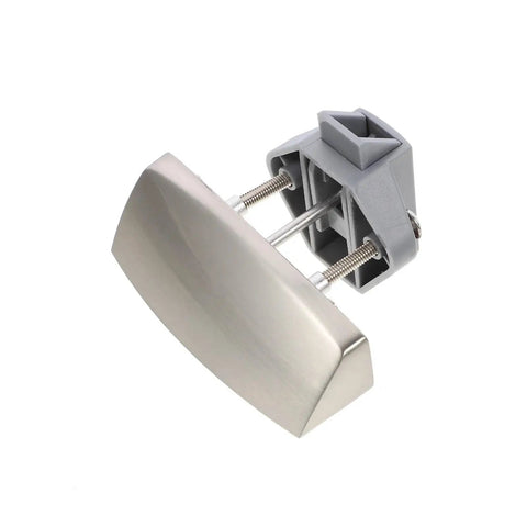 Close-up of Two Set Keyless Push Latch Kit for RV Van Boat Cabinets and Drawers Thumb Rotation Release One Hand Access Lock Set